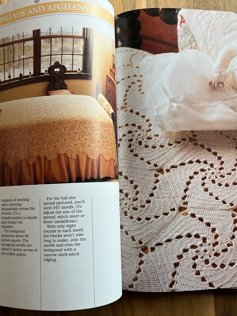 Vintage 1988 Better Homes and Gardens White Crochet Book, Hardcover